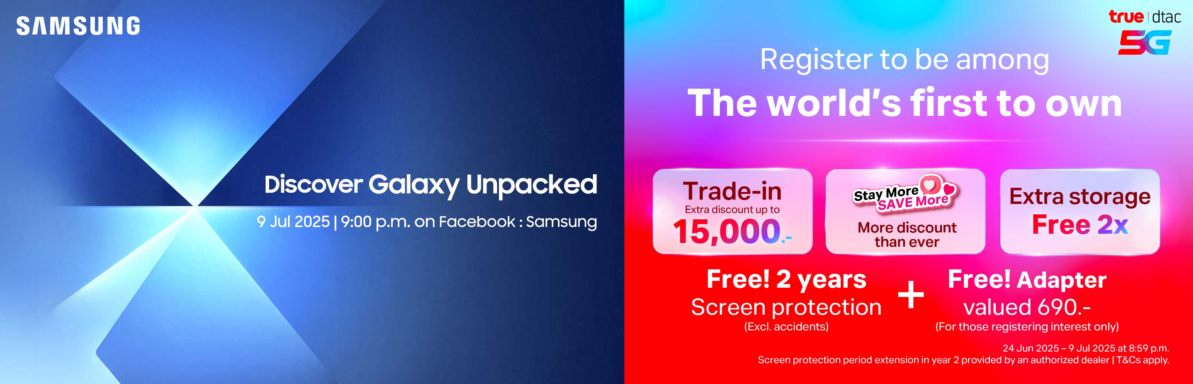 Pre-Register for Samsung The new Galaxy | True-dtac | True-dtac